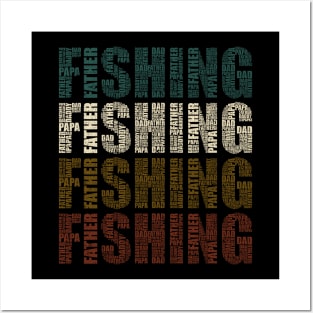 Fishing Dad - Funny Fish Lovers Gift For Papa Posters and Art